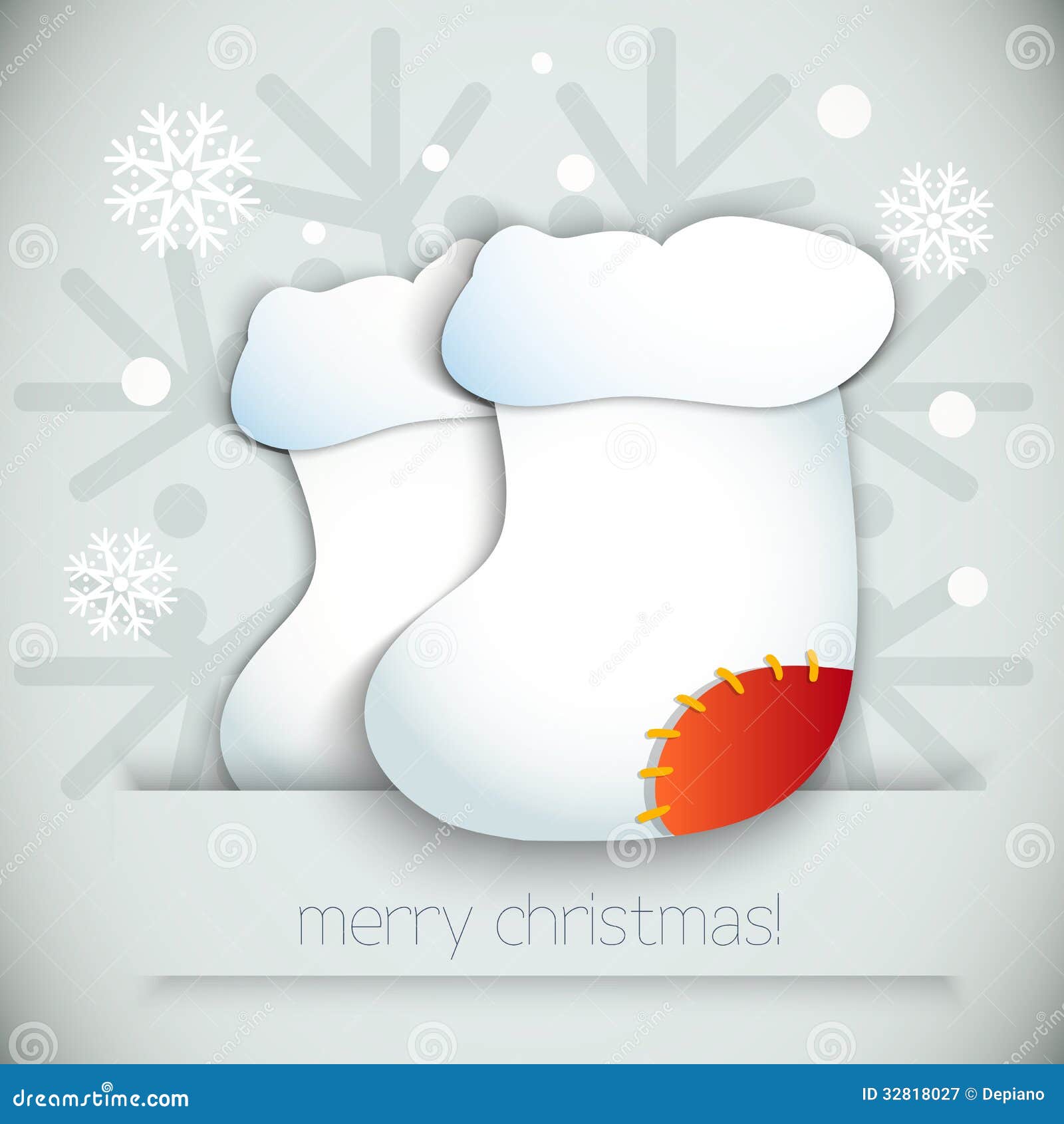 New Year & Christmas Boots. Stock Vector Illustration of celebration