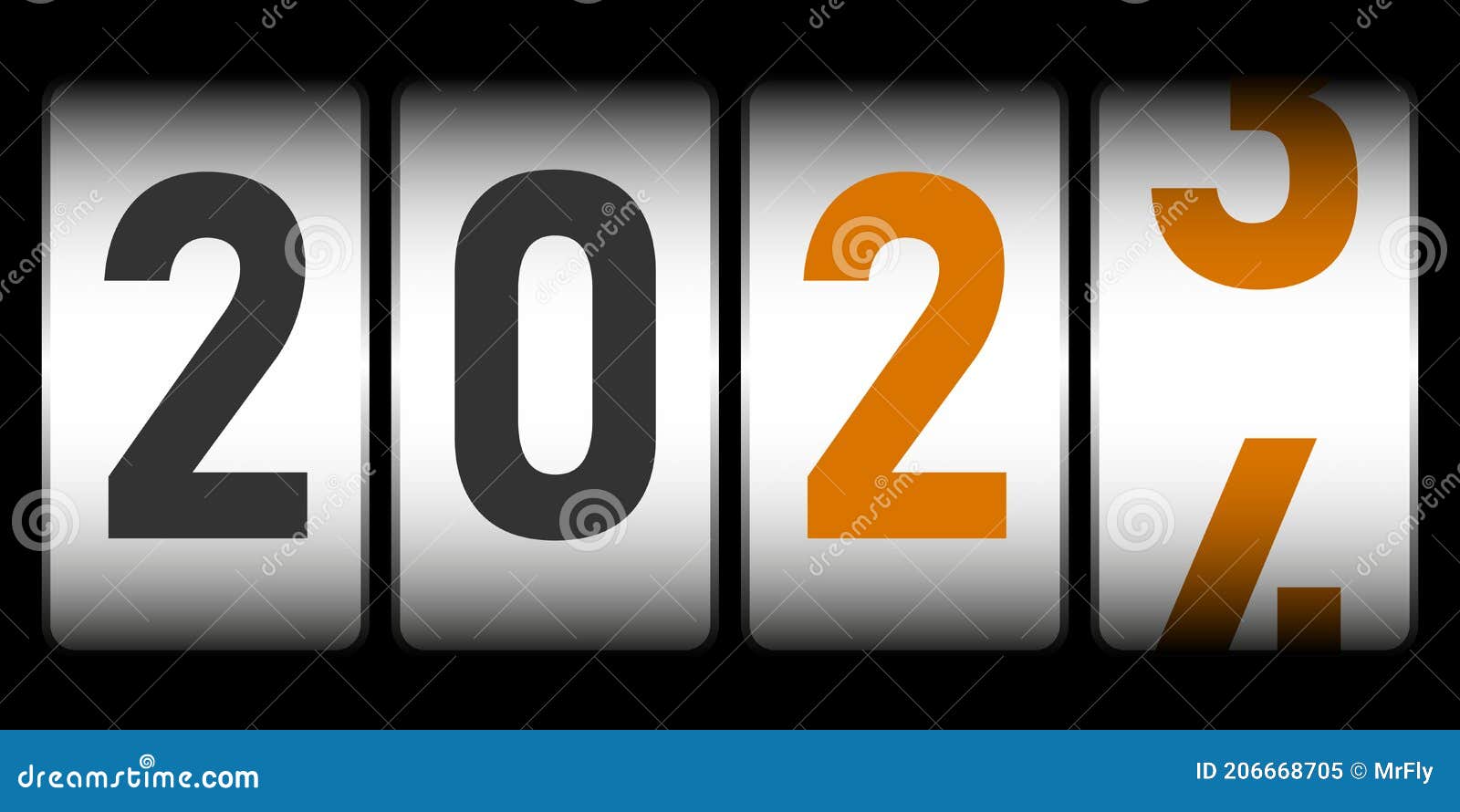 2023 2024 New Year Counter, Vector Illustration Stock Vector Illustration of agenda