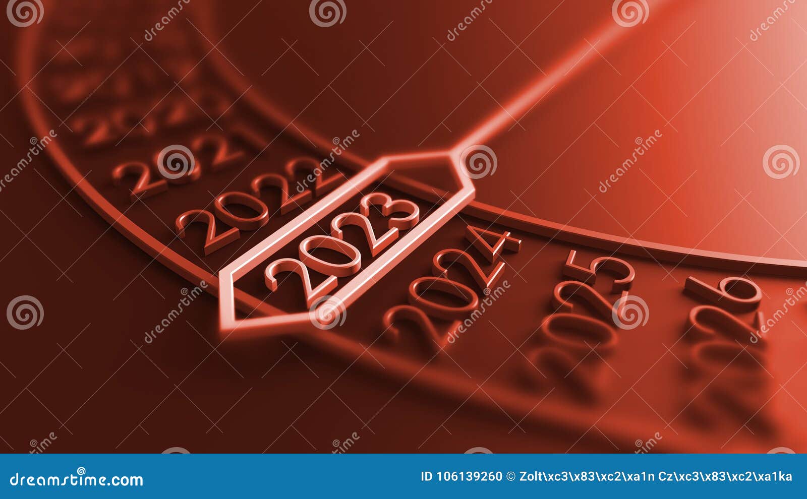 2023 3d rendering. stock illustration. Illustration of background