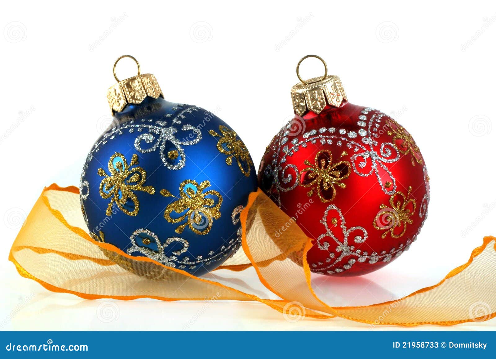 New-year Decoration on a White Background Stock Image - Image of ...