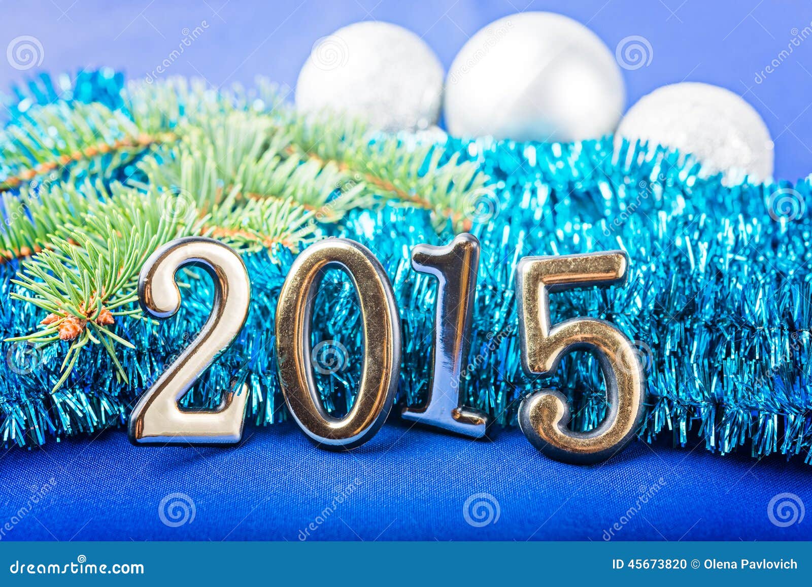 New Year Frame with Fir Decorations Stock Photo Image of holiday, design 45673820