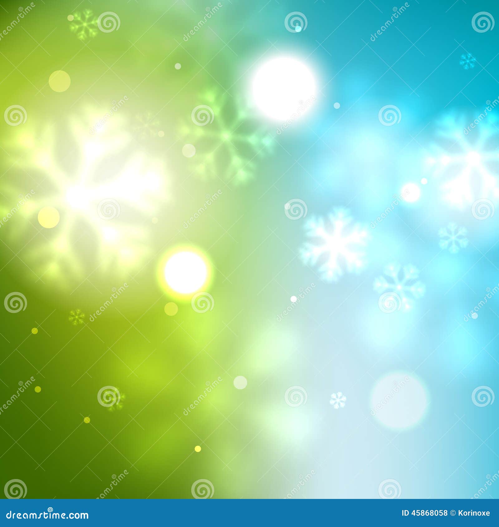 New Year Green Blurred Background Stock Vector - Illustration of blur,  december: 45868058