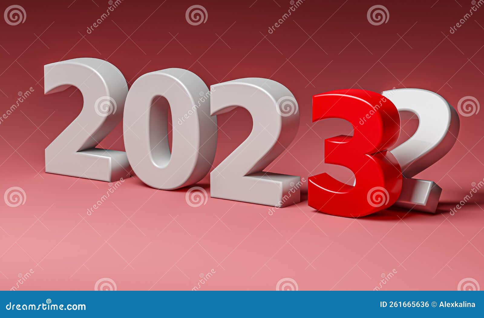 New Year 2023 Holiday Concept. the Number 2023 Lies at Number 2 Stock