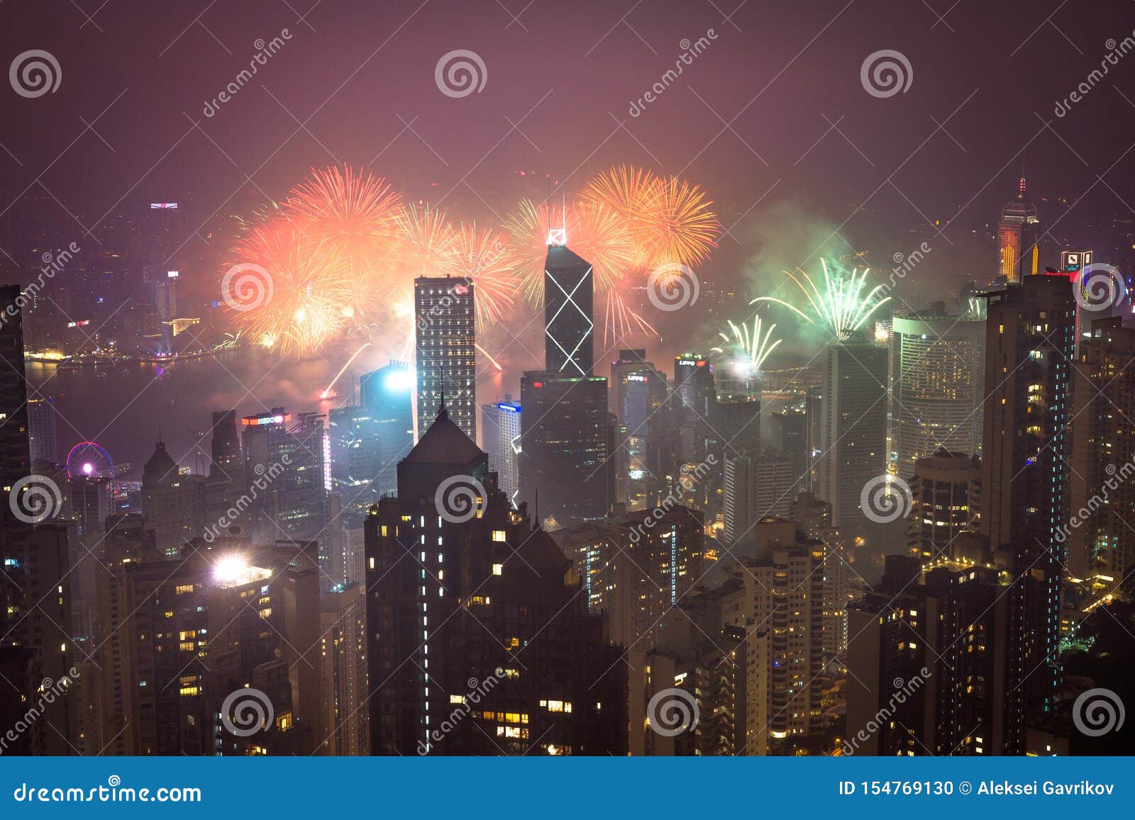 New year in Hong Kong editorial image. Image of light - 154769130