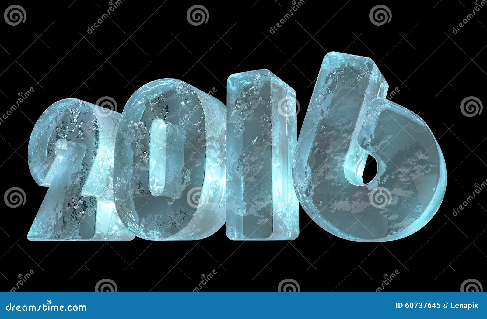 New 2016 year ice figures stock illustration. Illustration of greeting - 60737645