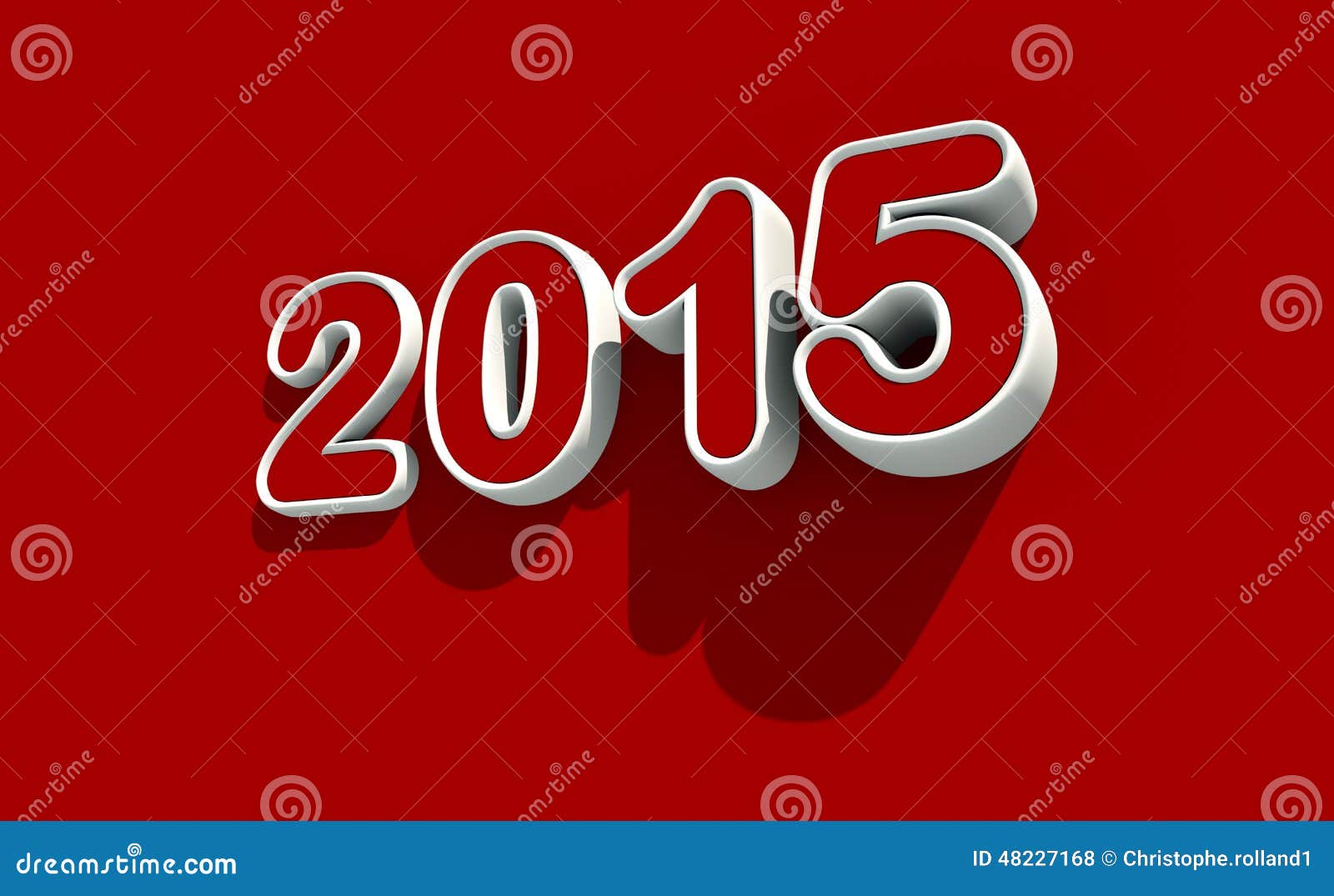 New Year 2015 Logo on Red Background Stock Illustration - Illustration of  season, occasion: 48227168, image size:1600x1075