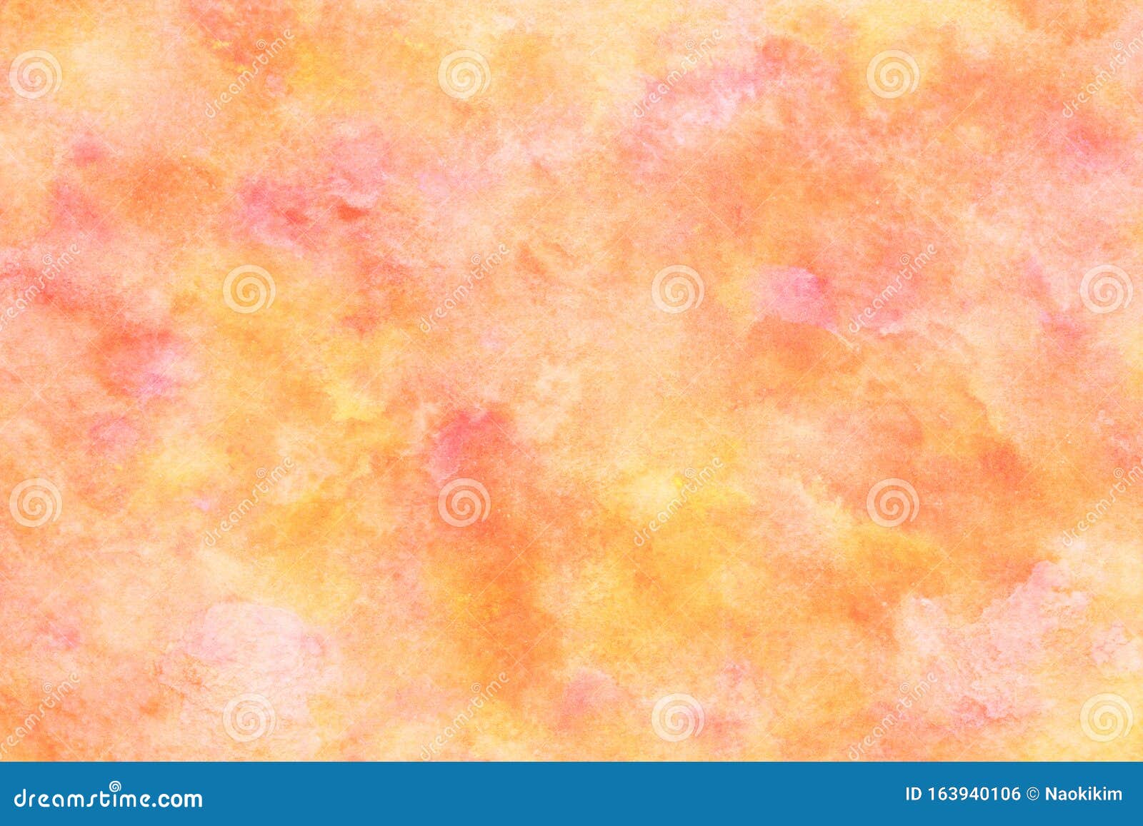 new year orange color abstract or natural vintahe watercolor texture background