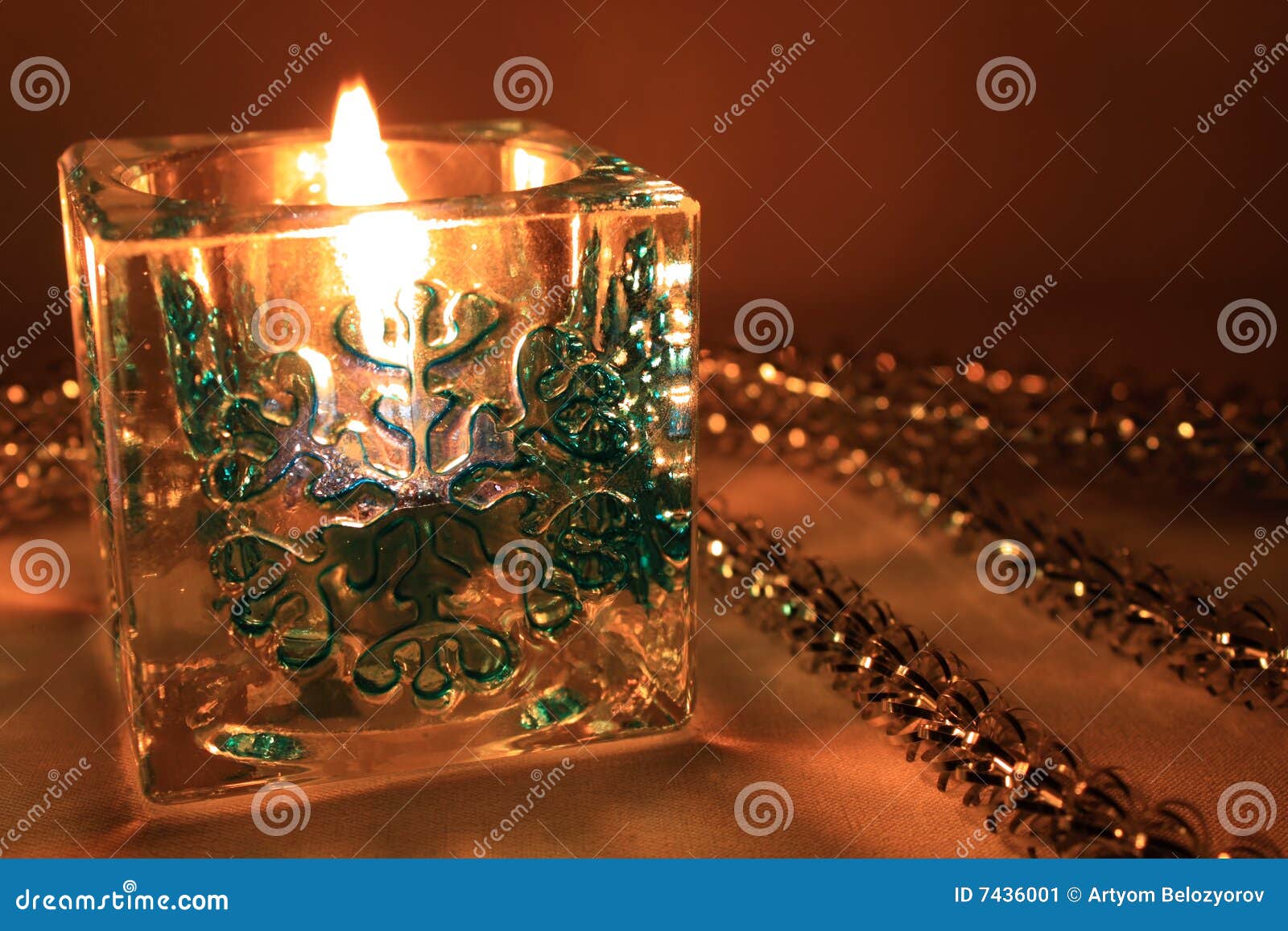 New Year s candle stock image. Image of xmas, illuminated 7436001