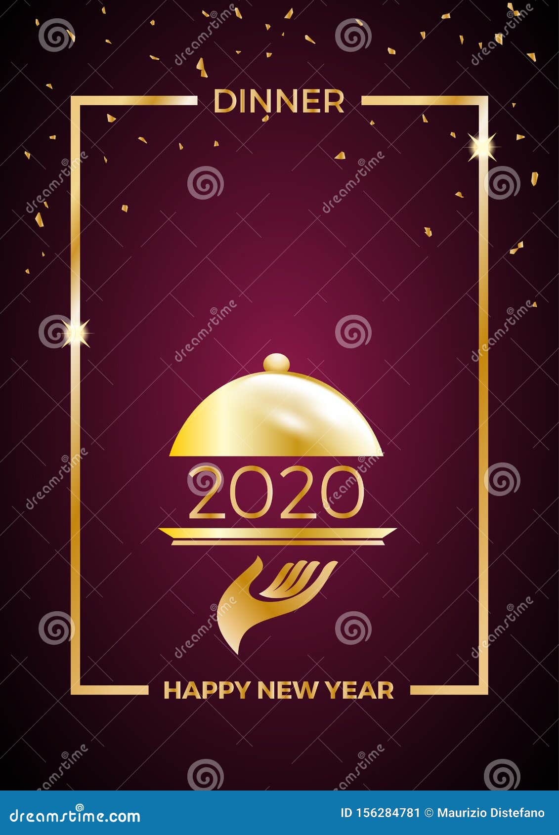 21, New Year`s Eve Dinner, Template for Poster, Cover and Menu Within New Years Eve Menu Template