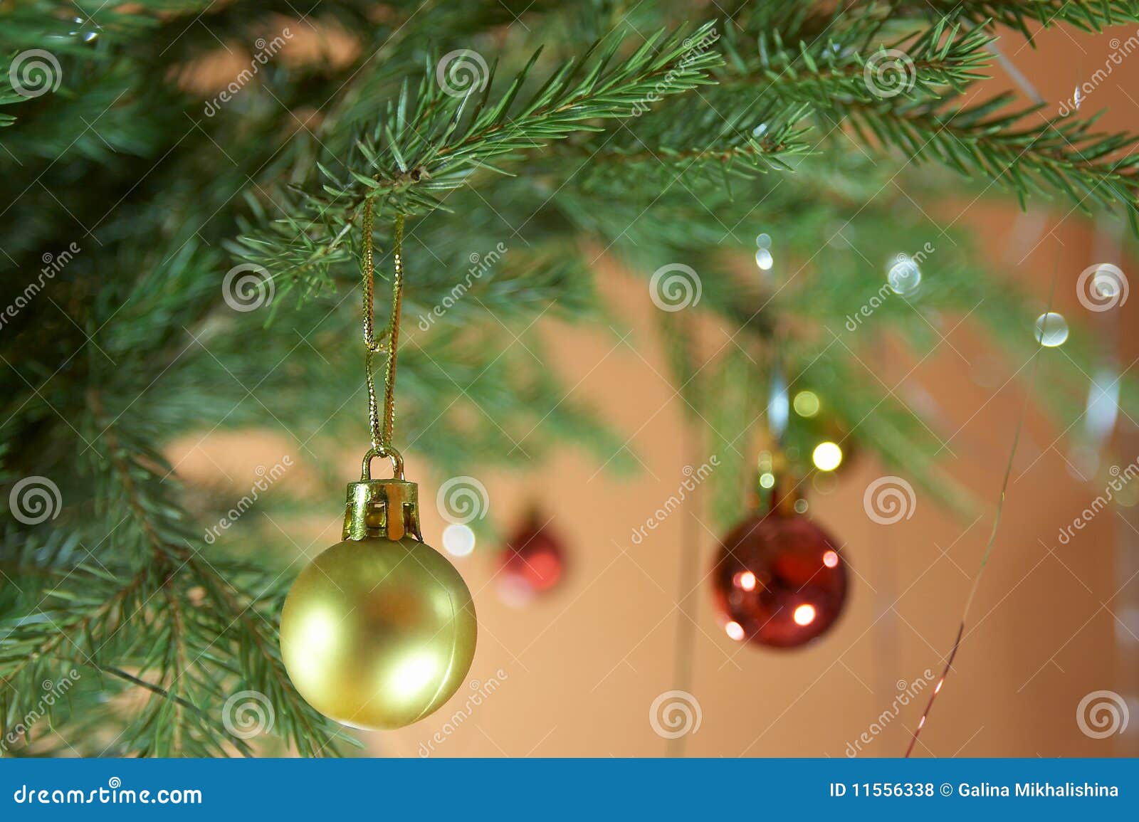 New Year s spheres stock photo. Image of seasonal, decorative - 11556338