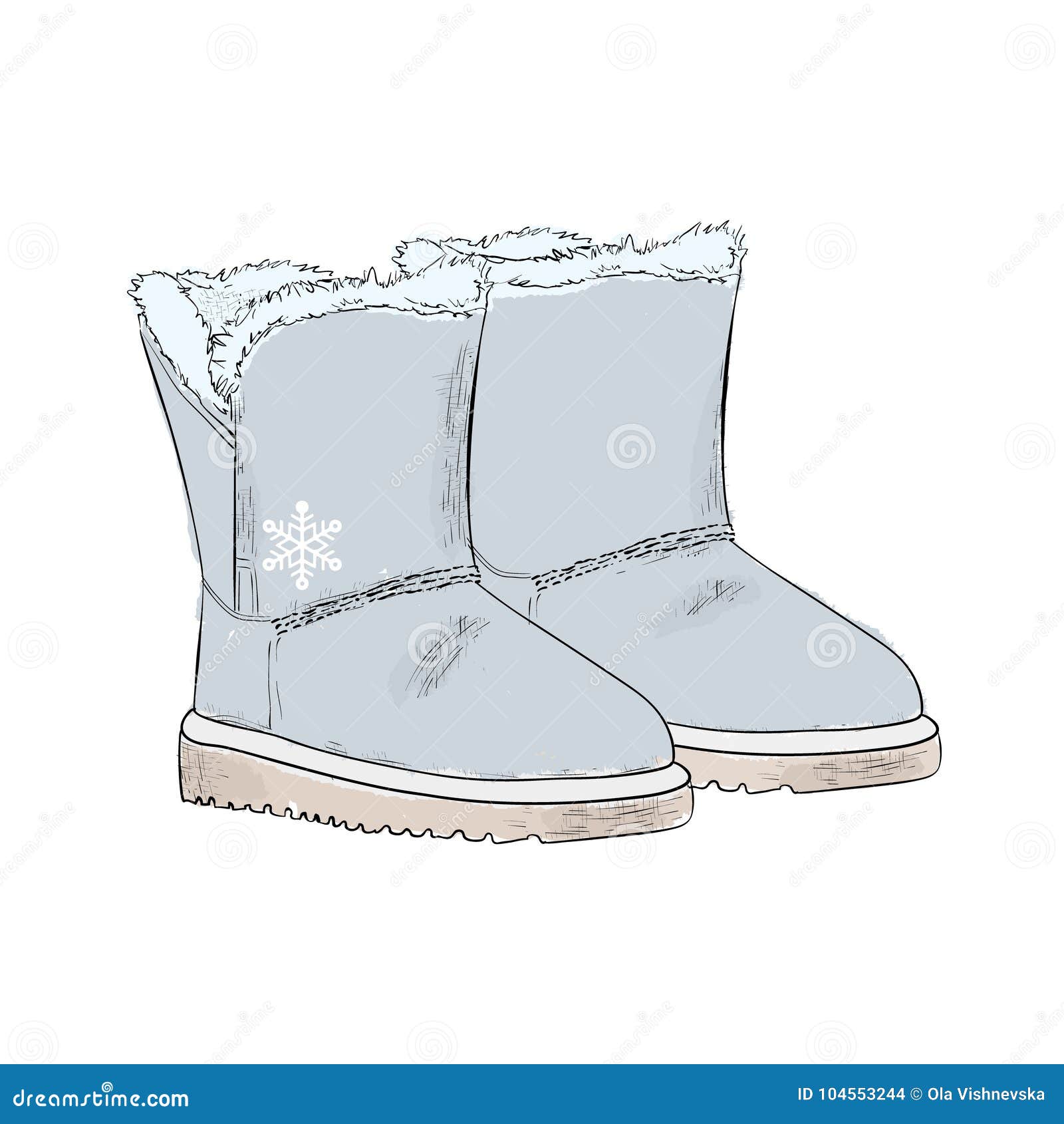 gray uggs with fur