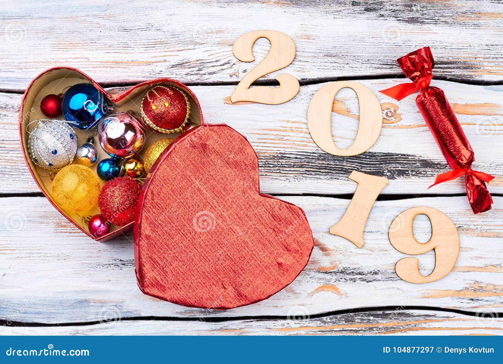 New Year 19 Wooden Background Stock Image Image Of Bright Event