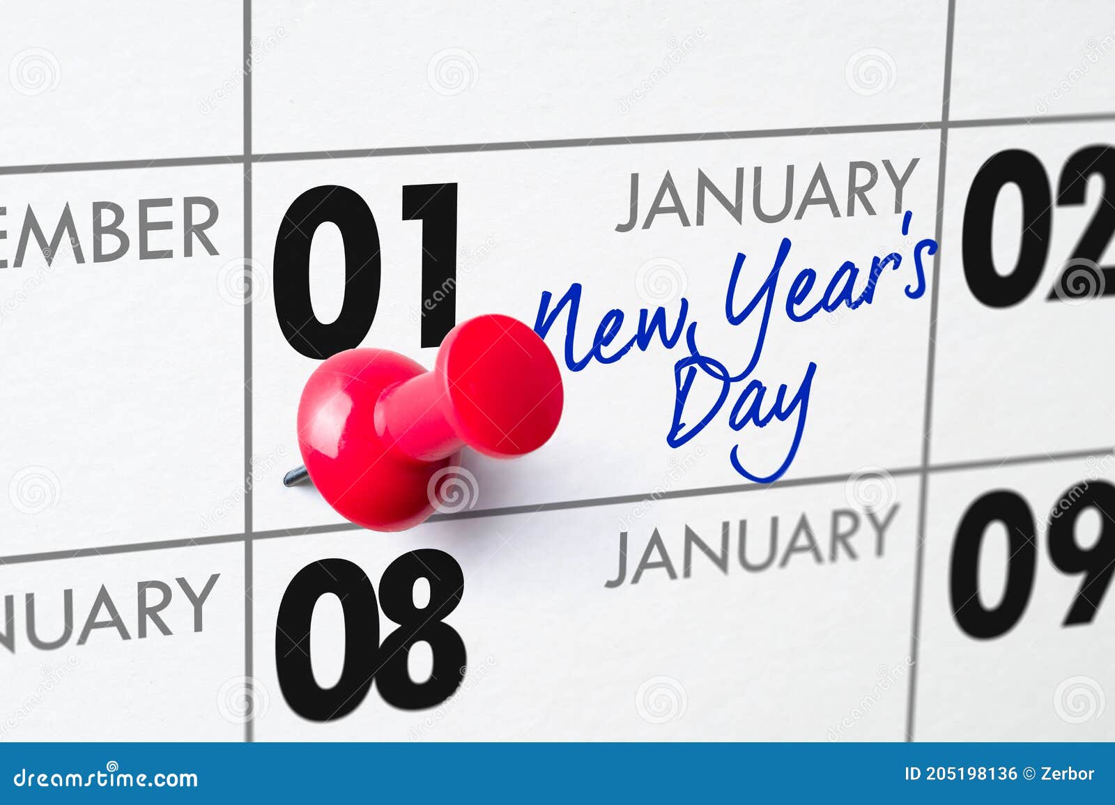 New Years Day, January 1 stock photo. Image of event 205198136