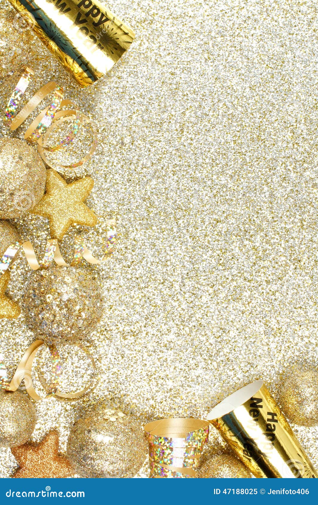New Years Eve Border on Shiny Gold Background Stock Image - Image of  festive, bright: 47188025