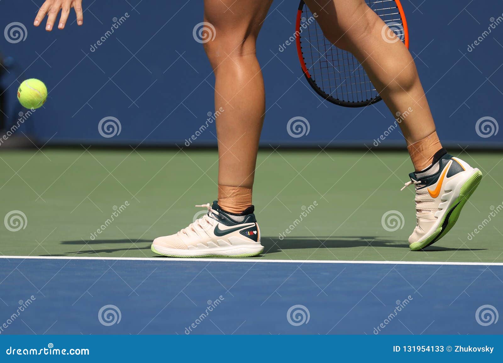 enthusiastic owner plastic Grand Slam Champion Simona Halep of Romania Wears Custom Nike Tennis Shoes  during Her 2018 US Open First Round Match Editorial Stock Photo - Image of  august, halep: 131954133