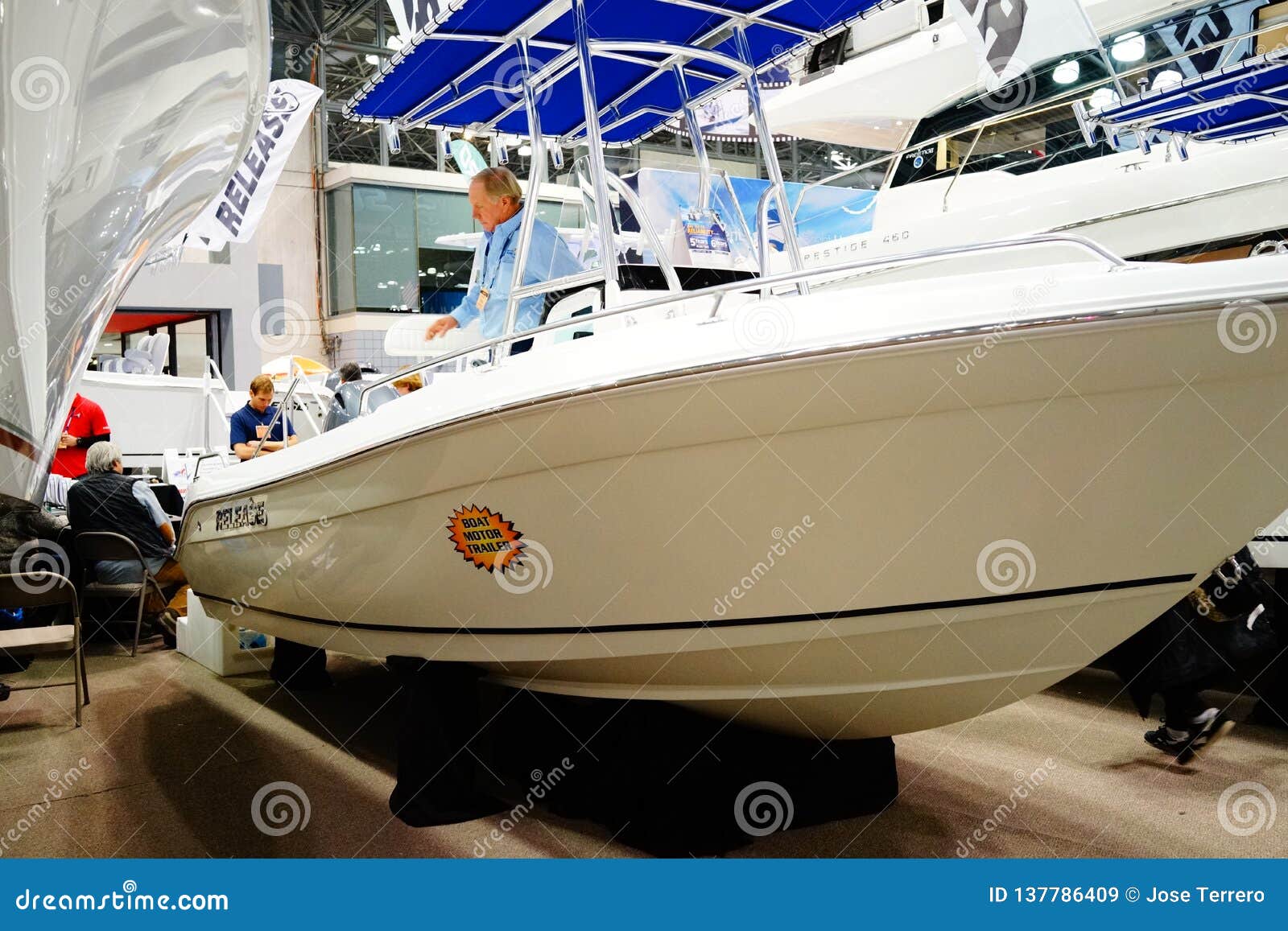 the 2019 new york boat show 12 editorial stock image