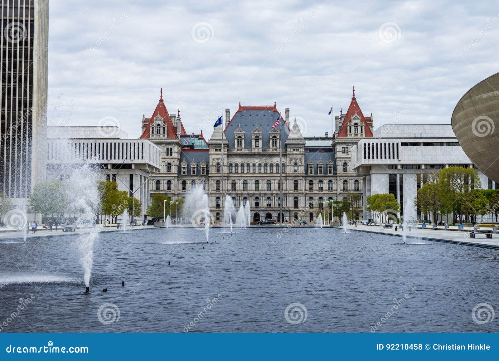 New York Capitol Building in Upstate Albany, New York Stock Photo