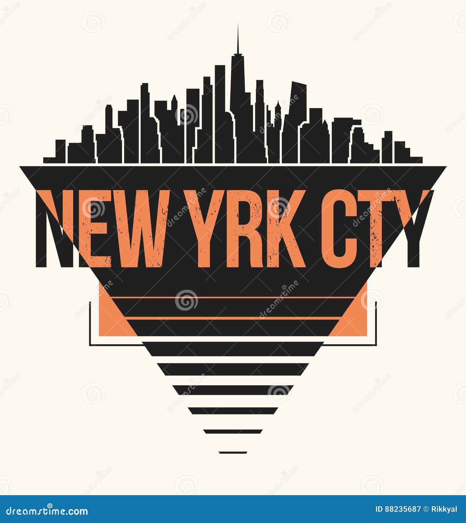 New York City Graphic, T-shirt Design, Tee Print, Typography Stock