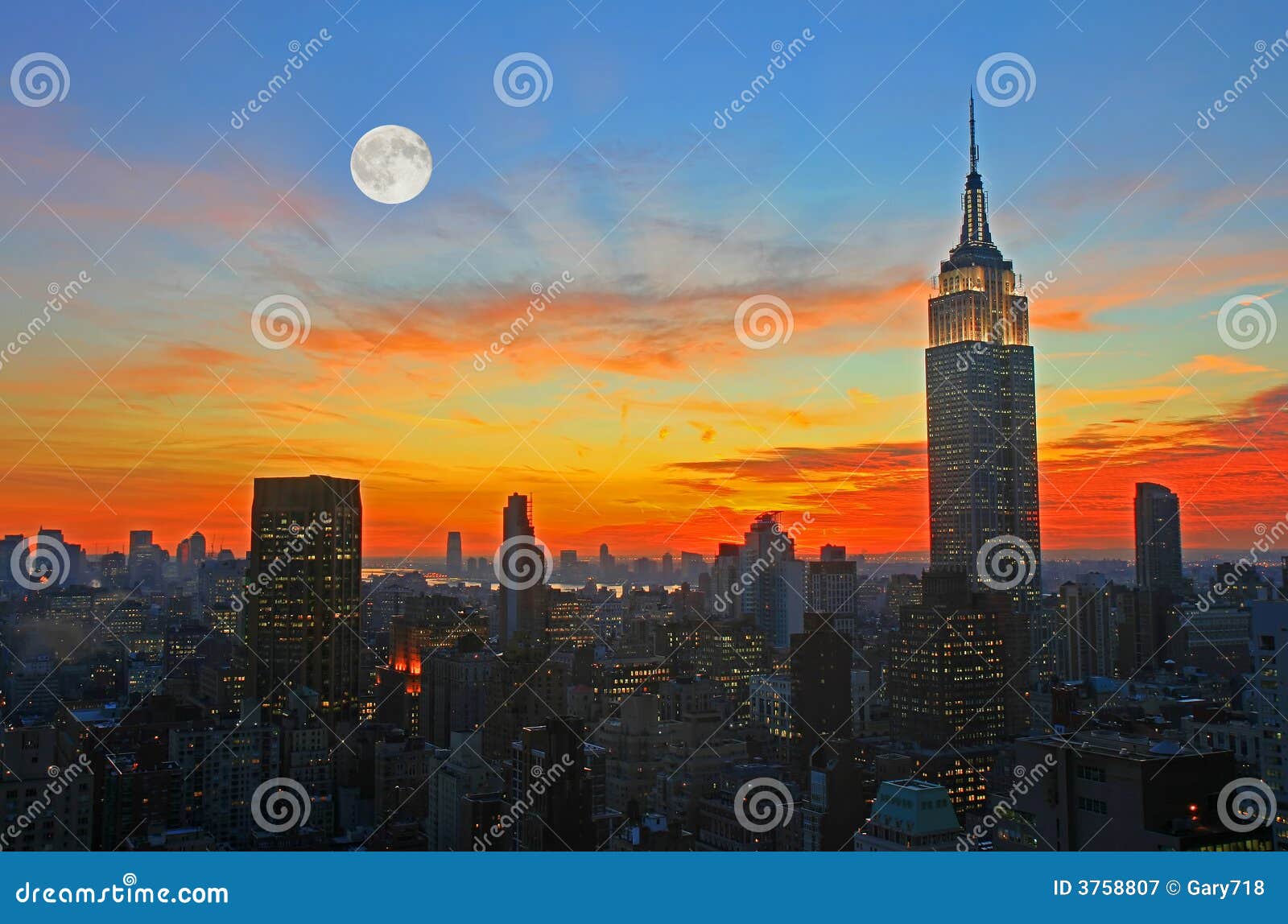 new york city midtown skyline