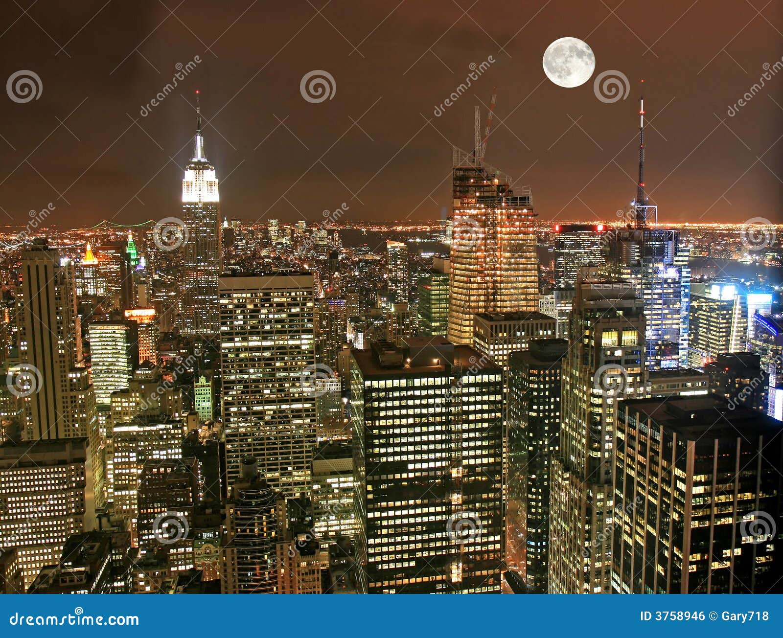 new york city midtown skyline
