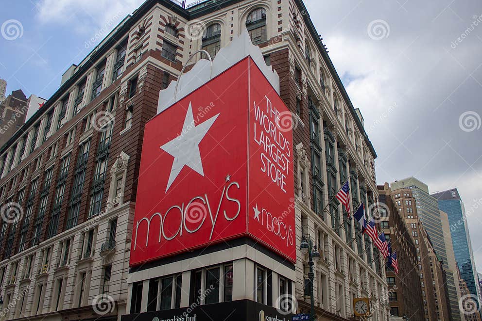 Macy`s at New York City. the World Largest Macy`s Editorial Photography