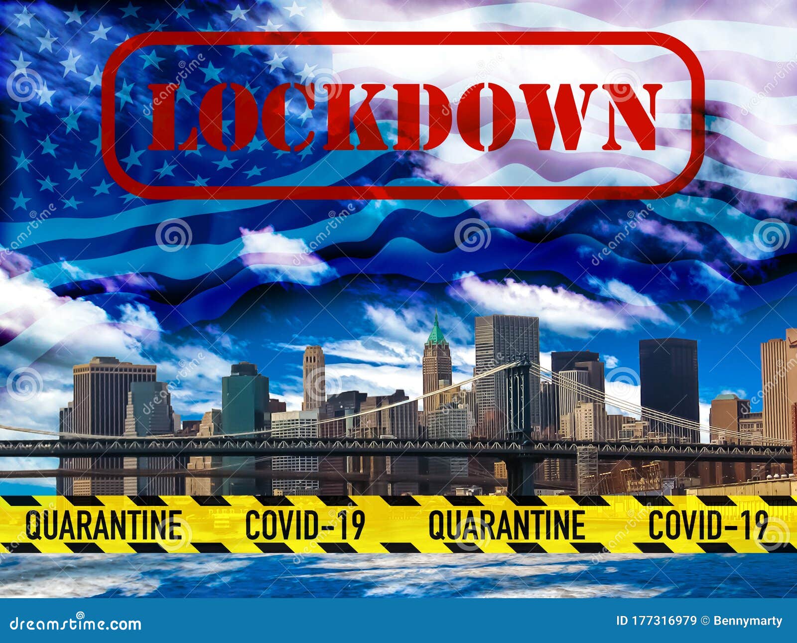 New York City Quarantine Lockdown Stock Image Image of downtown