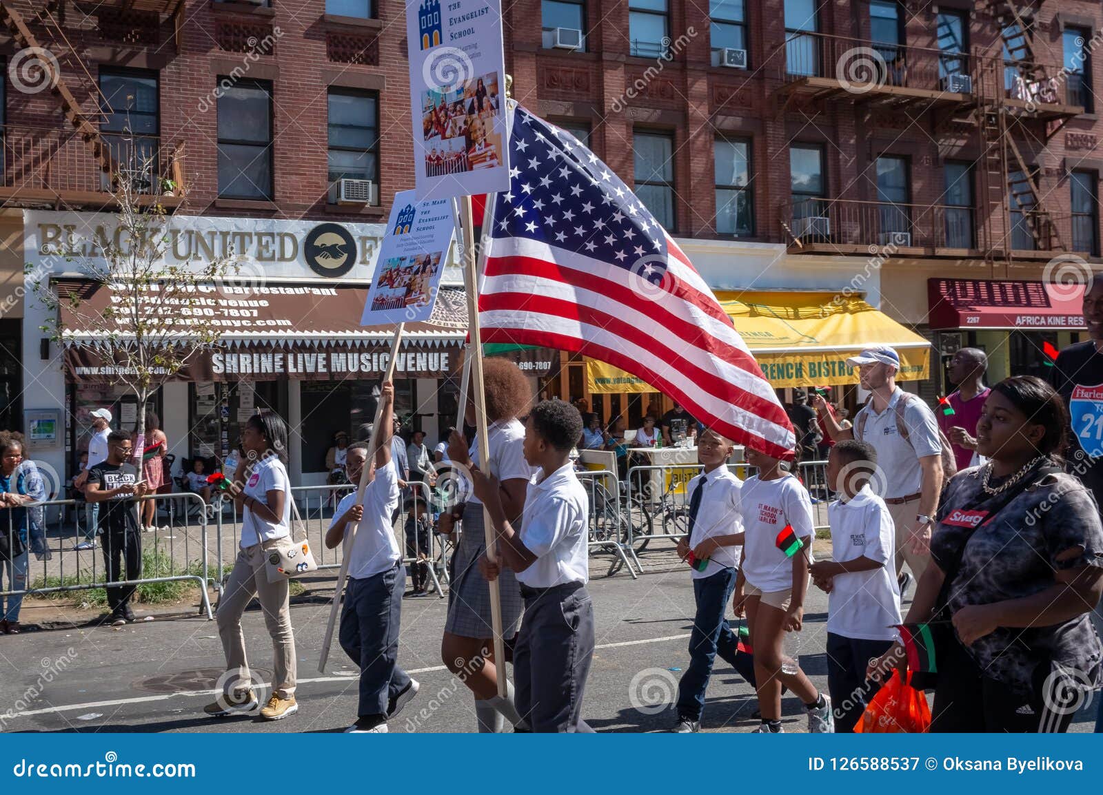 The African American Day Parade in Harlem, New York City Editorial
