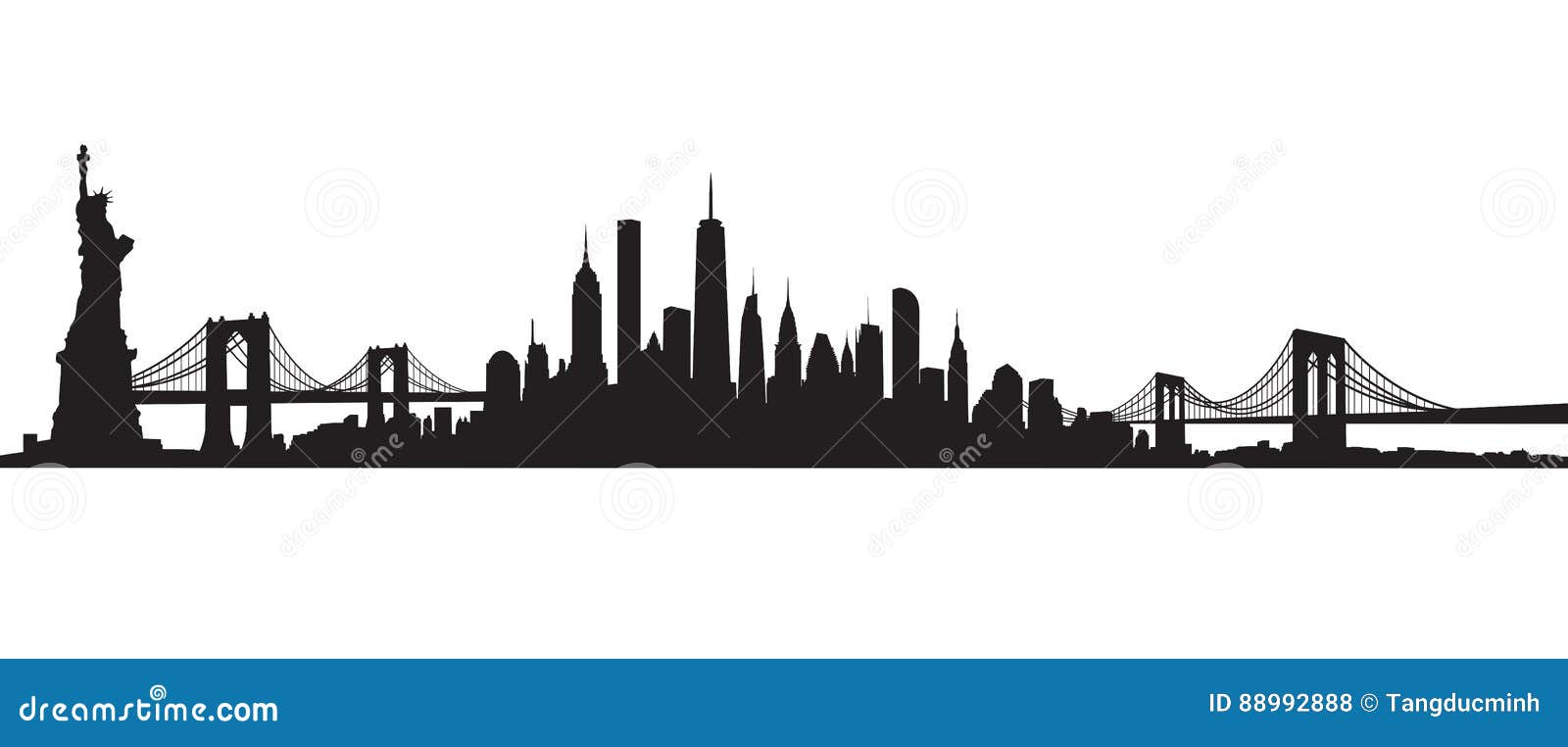 new york city skyline clipart