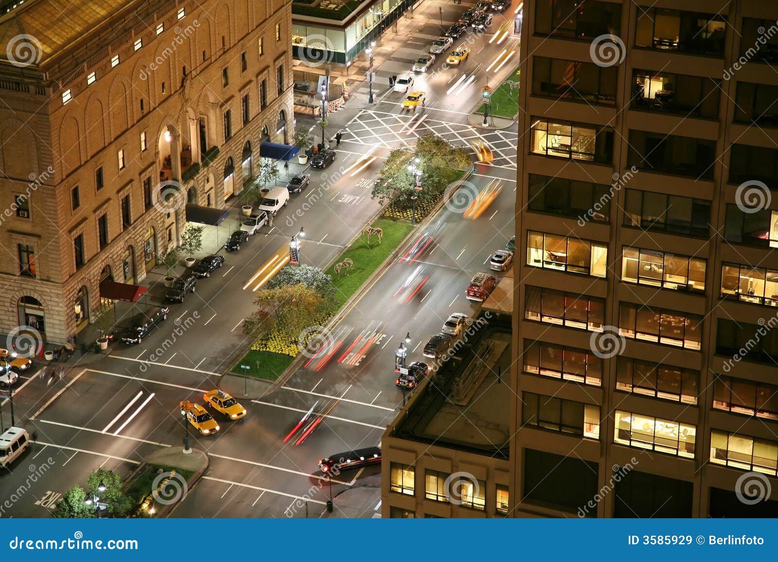 new york city streets at night
