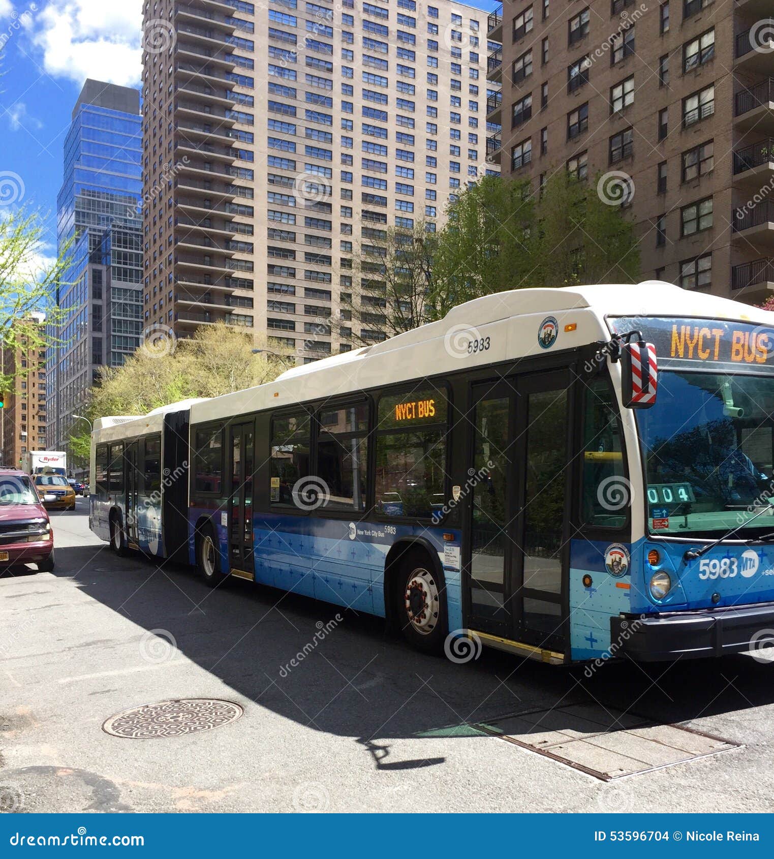 New York City Transit Bus editorial stock image. Image of york - 53596704