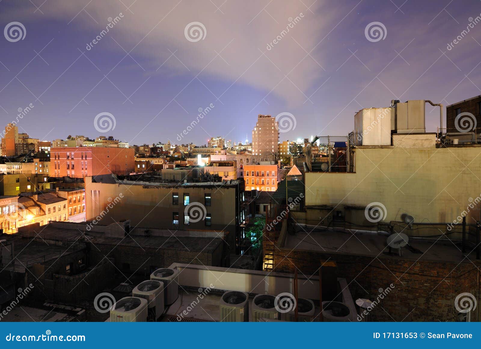 New York City Urban Rooftops Stock Image Image of east, history 17131653