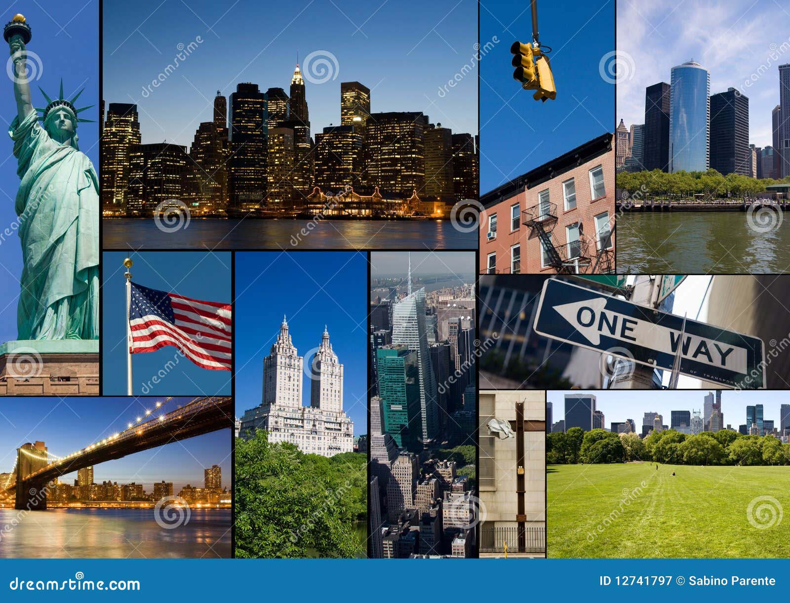 New York Collage Royalty Free Stock Photography Image 12741797
