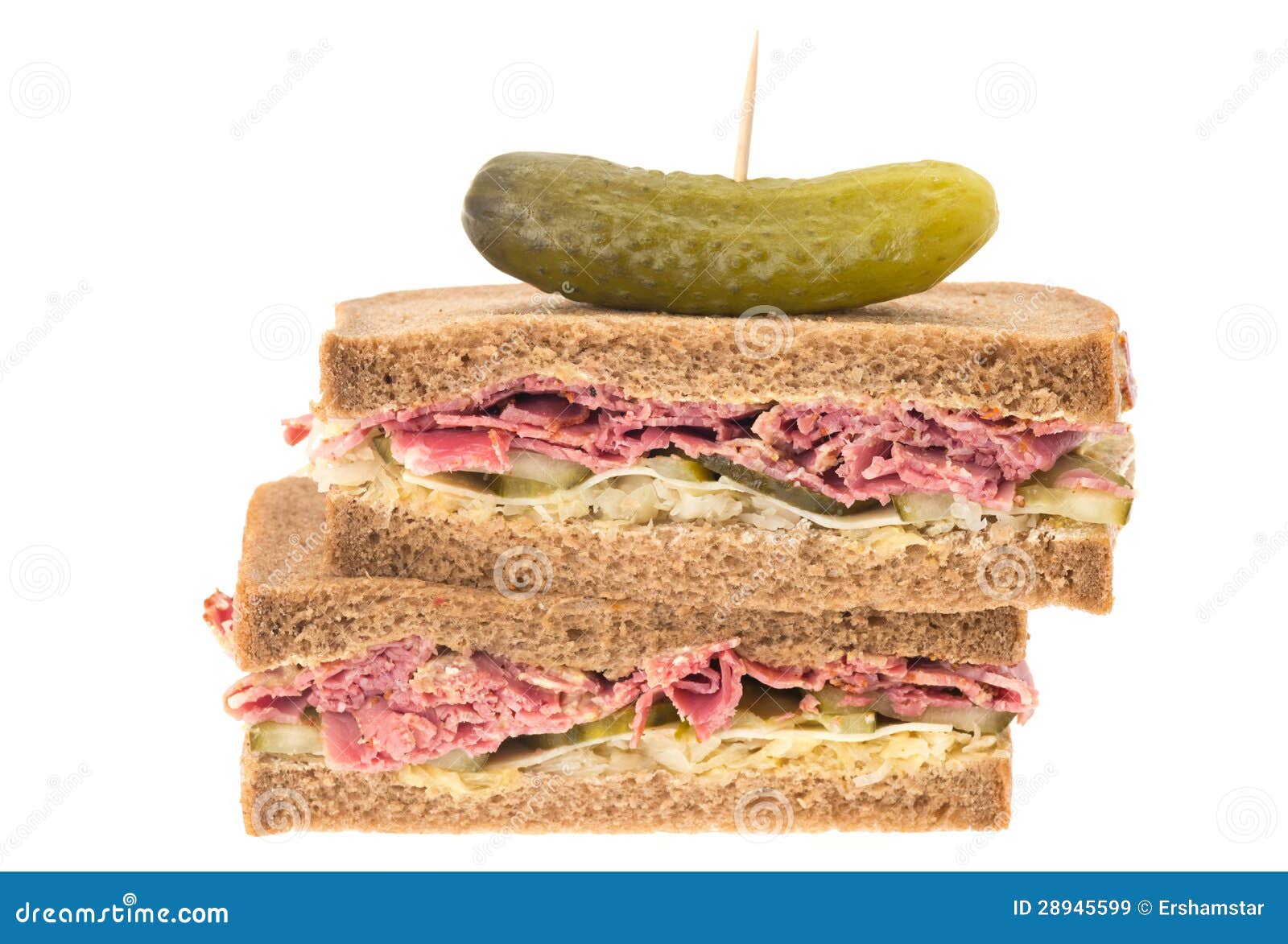 New York Deli Pastrami Sandwich Stock Image Image of foreground, pastrami 28945599