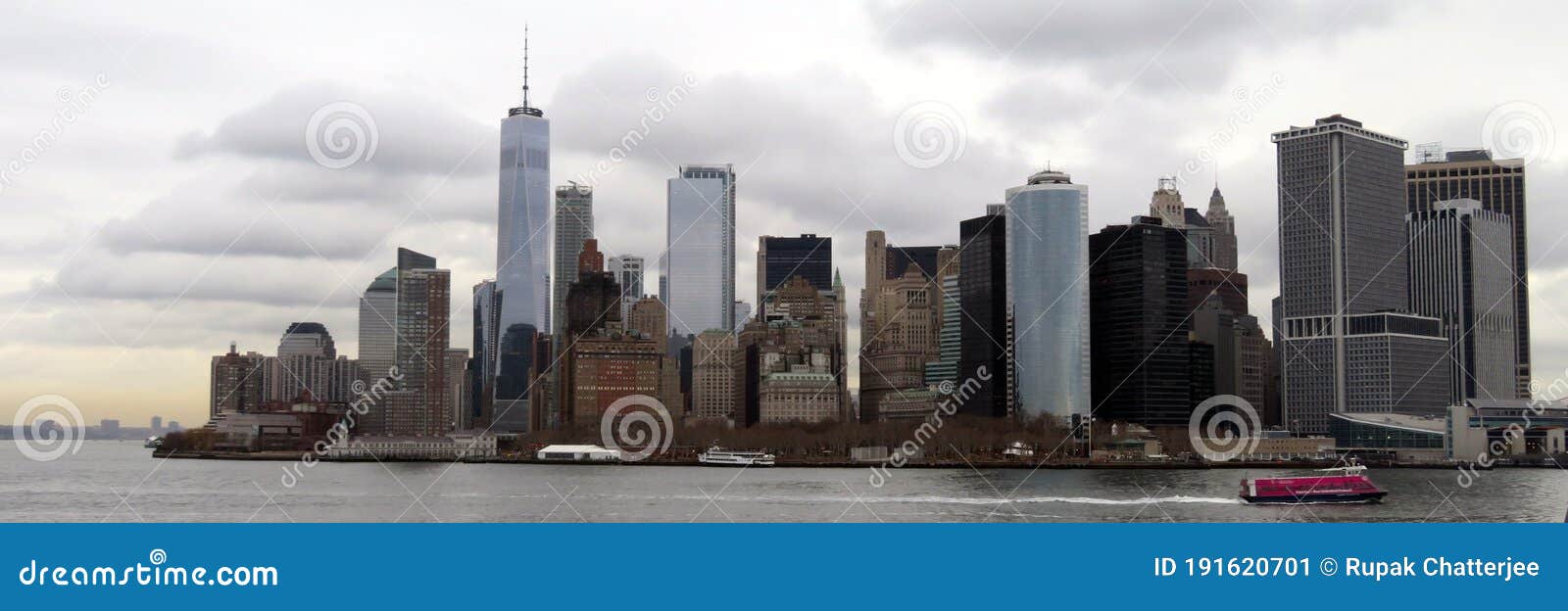 new york downtown skyline cityscape