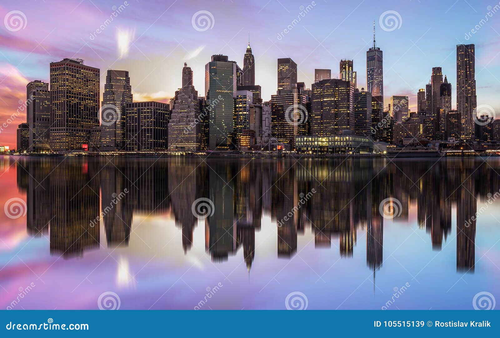 New York Etats Unis Damérique 28 Avril 2017 Panorama D