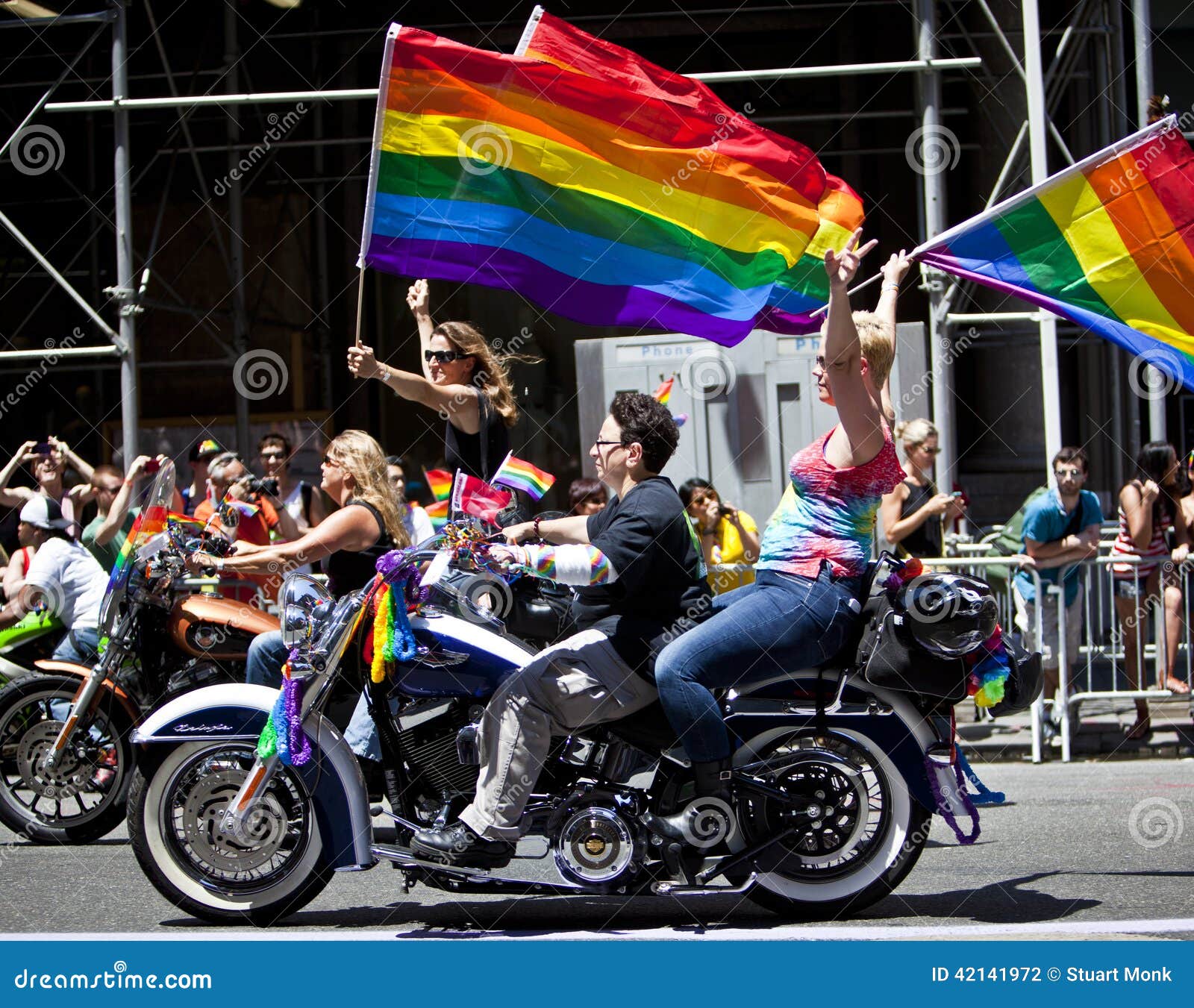 New York Gay Pride March. NEW YORK, USA - JUNE 29th 2014: The New York City Pride March commemorating the gay rights movement.