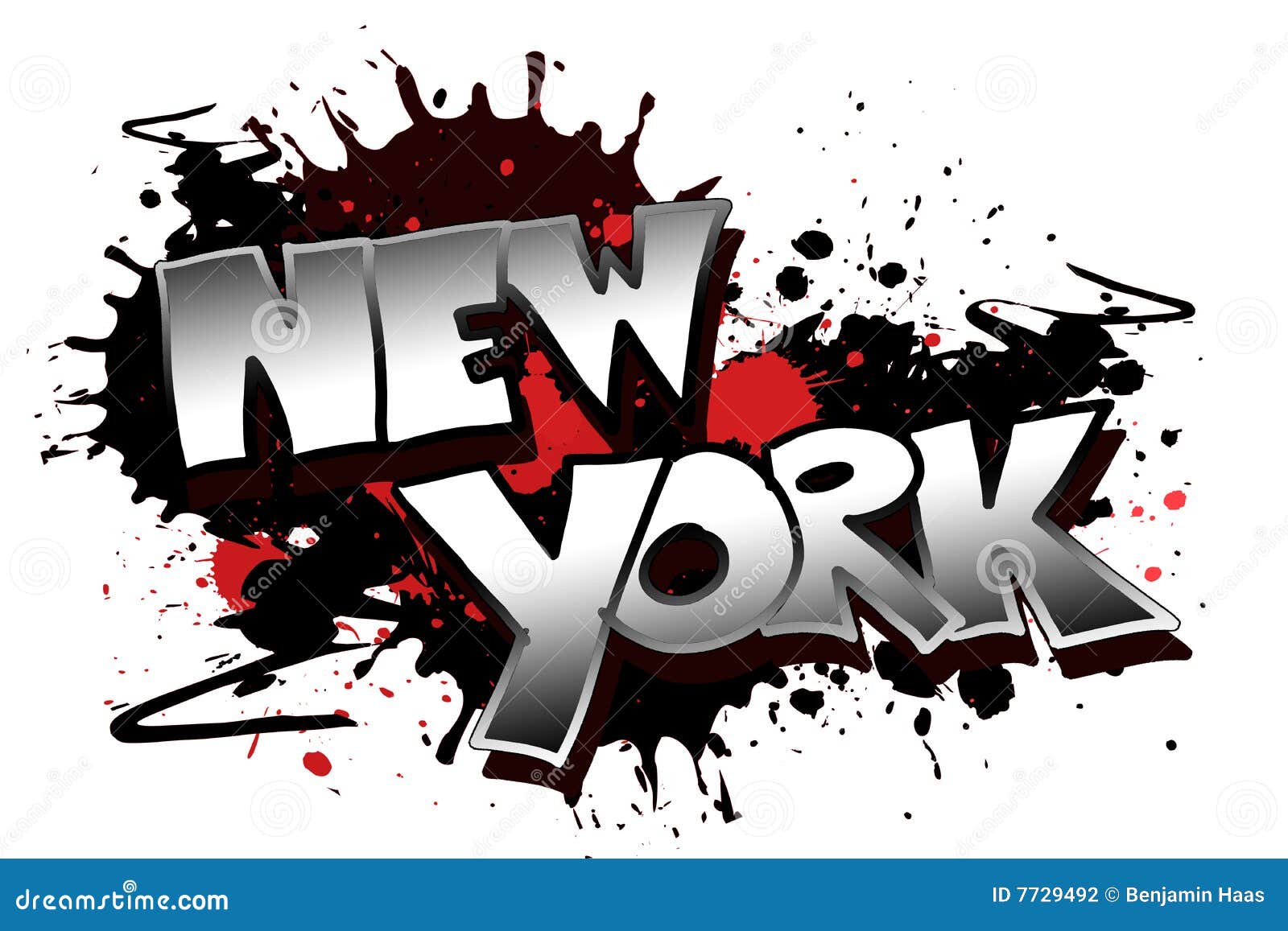 New York Grunge stock illustration. Illustration of downtown - 7729492