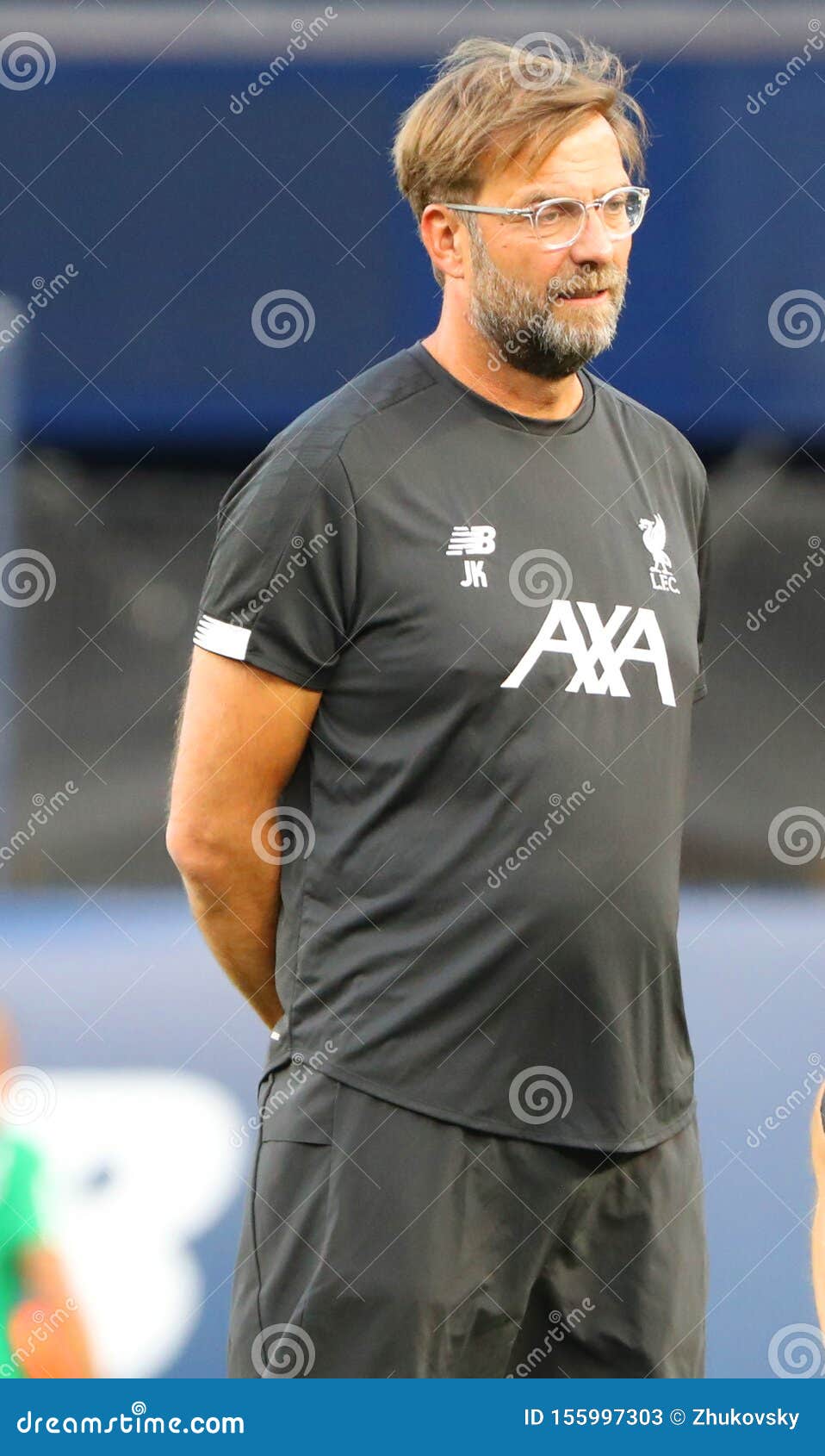 Liverpool FC Manager Jurgen Klopp before Match Against Sporting CP