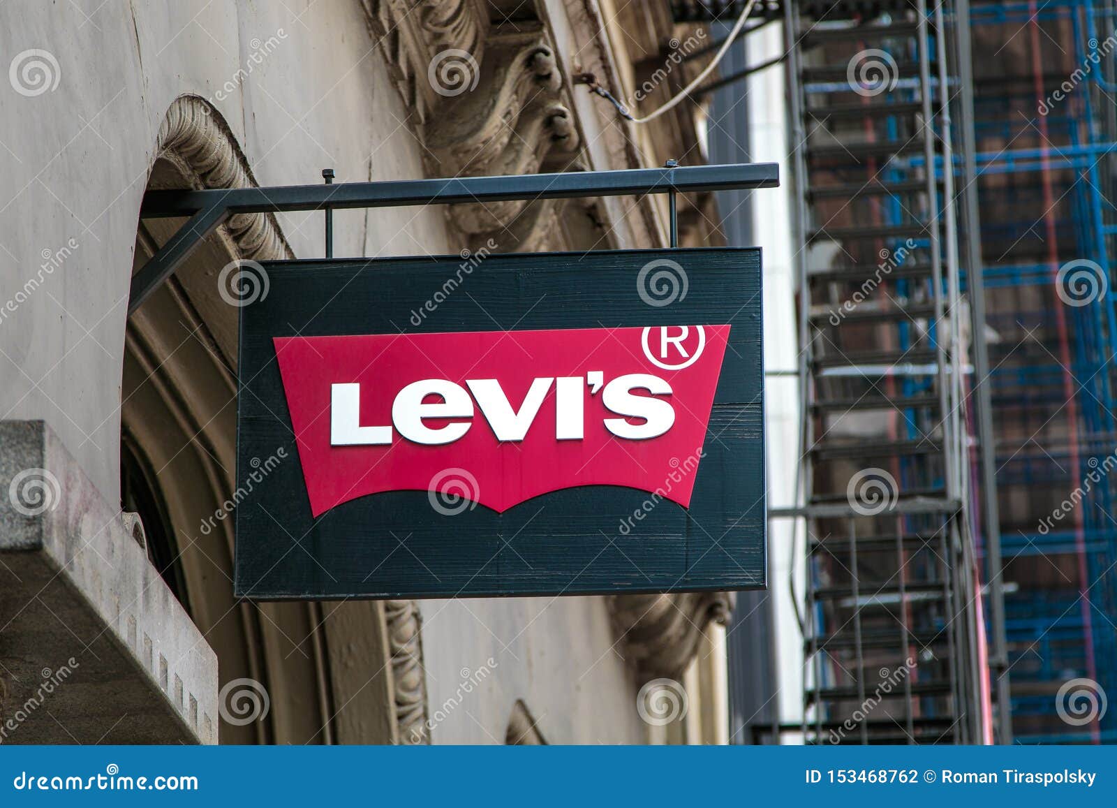 Levi`s Logo Above Store Entrance Editorial Photography - Image of soho,  levis: 153468762