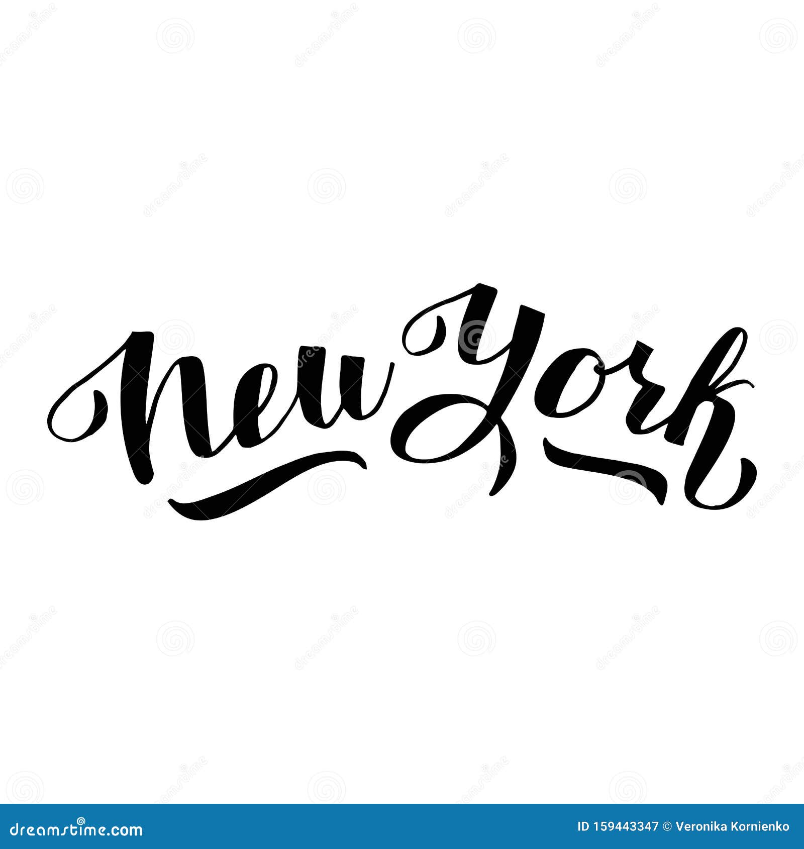 New York Logo Design. Trendy Lettering Text Font. Print for Card, T-shirt,  Mug, Souvenir Stock Vector - Illustration of poster, city: 159443347