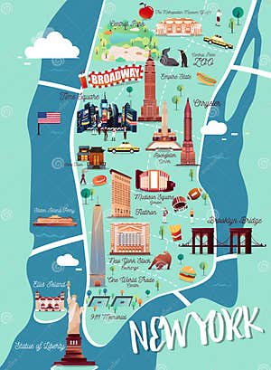 Manhattan Cartoons Illustrations Vector Stock Images 11378 