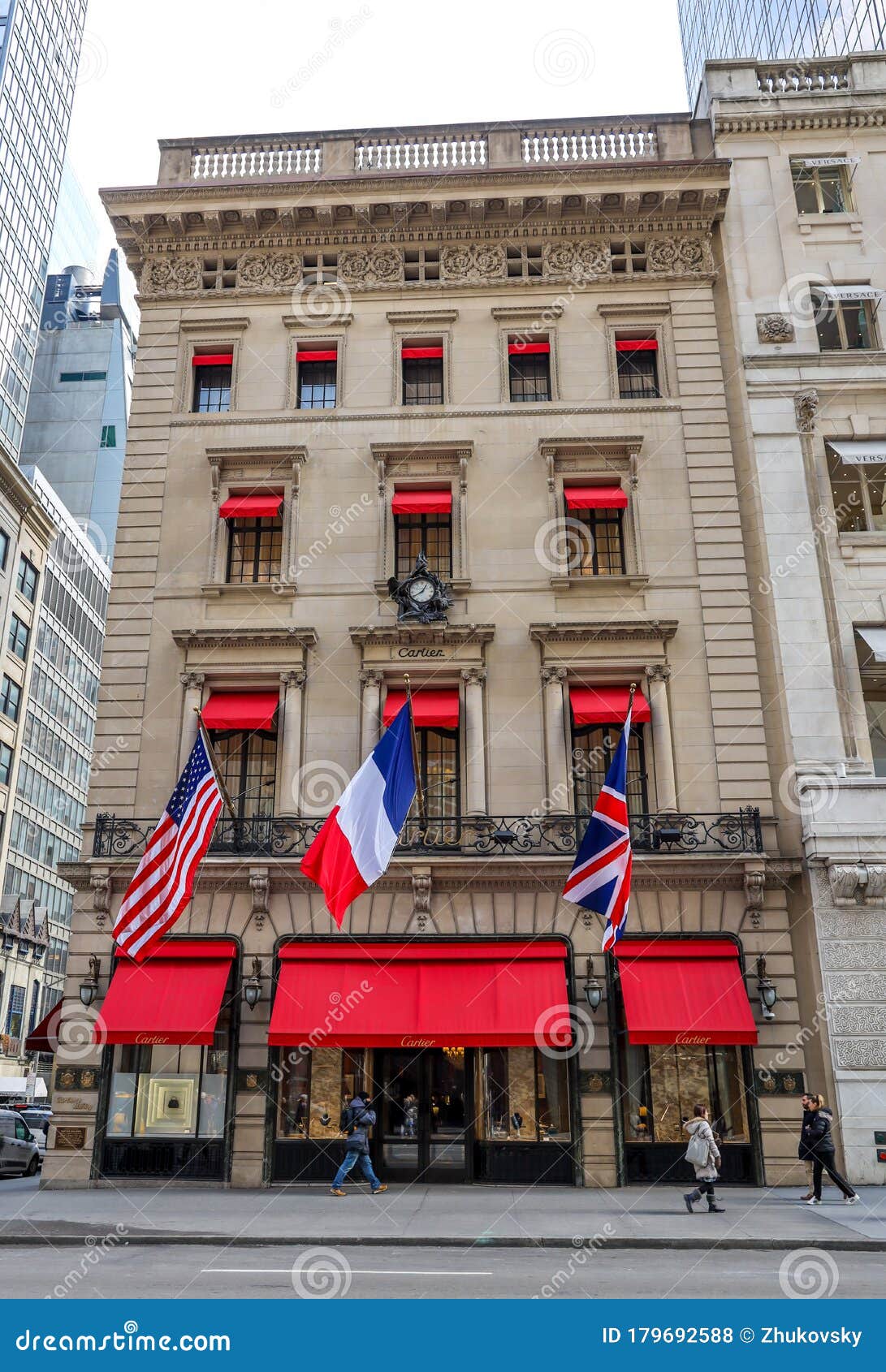 Cartier Fifth Avenue Mansion in Midtown Manhattan Editorial Stock