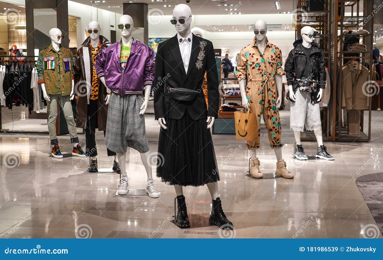 Interior of Neiman Marcus Department Store in the Hudson Yards