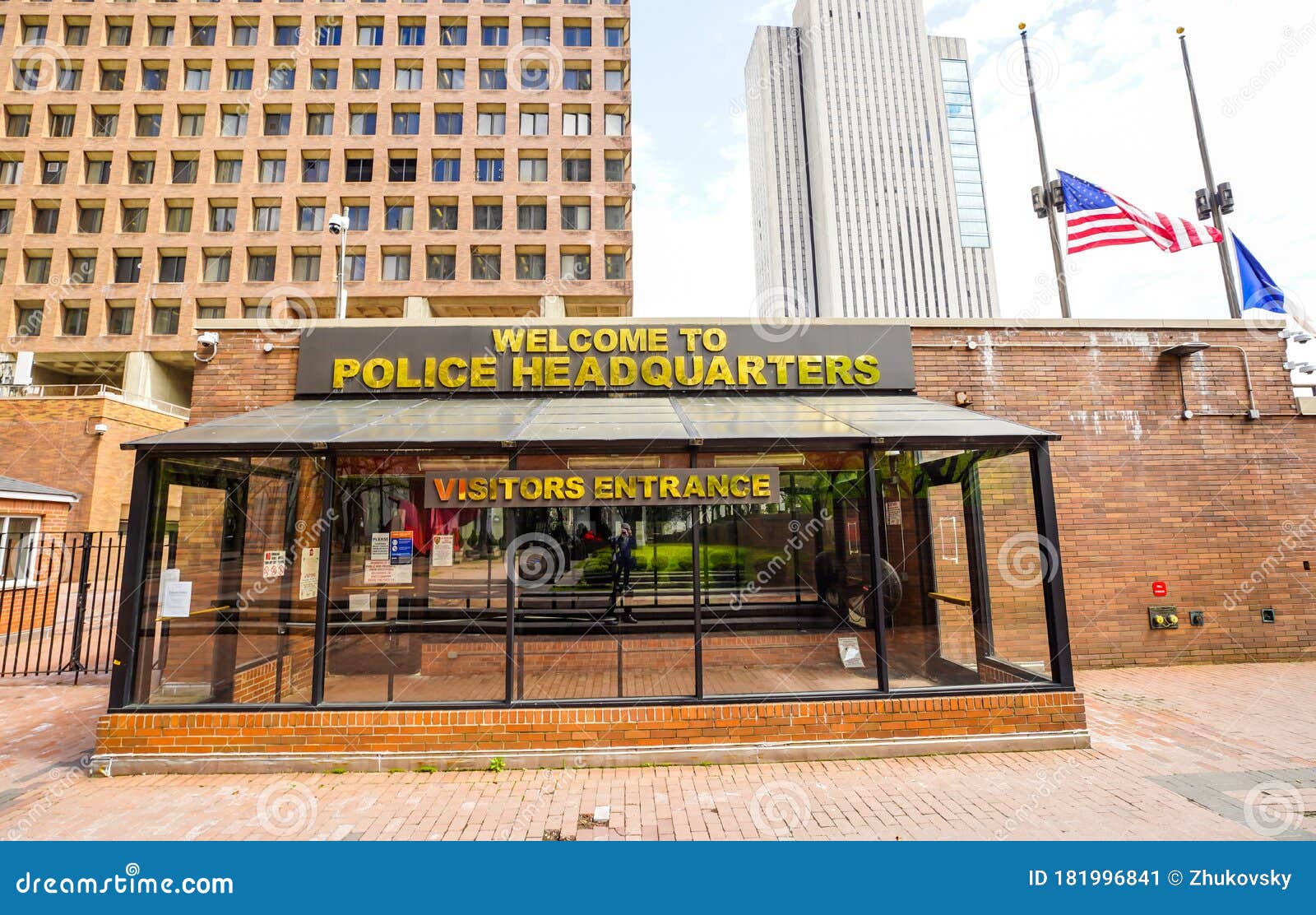 One Police Plaza in Lower Manhattan Editorial Photo Image of american