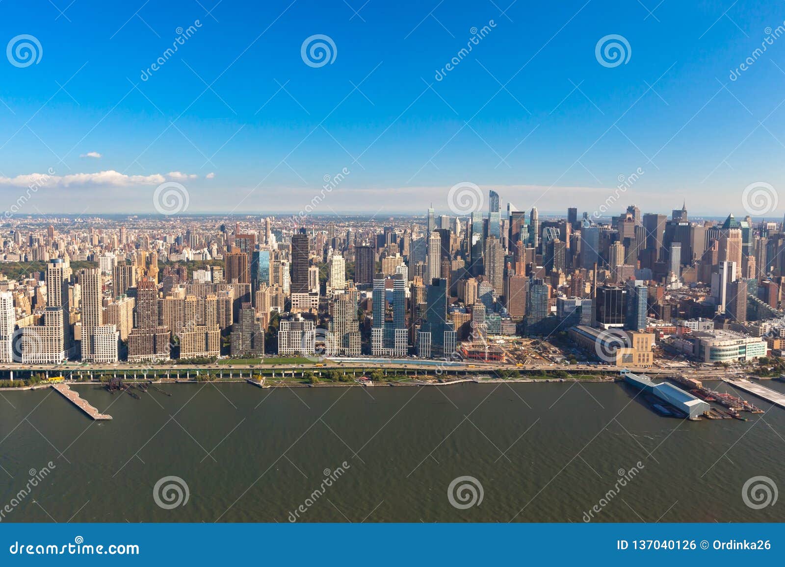 New York Midtown Manhattan Dans Nyc Ny Aux Etats Unis Vue
