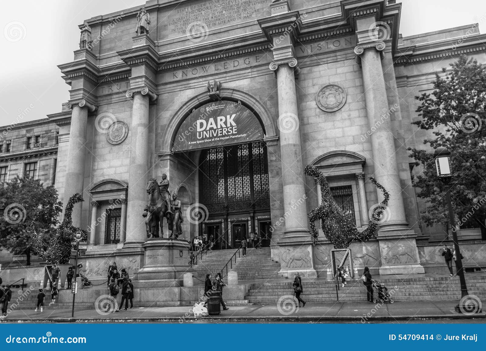 York Museum Frontage With Stone Pillars An Steps Editorial Photo
