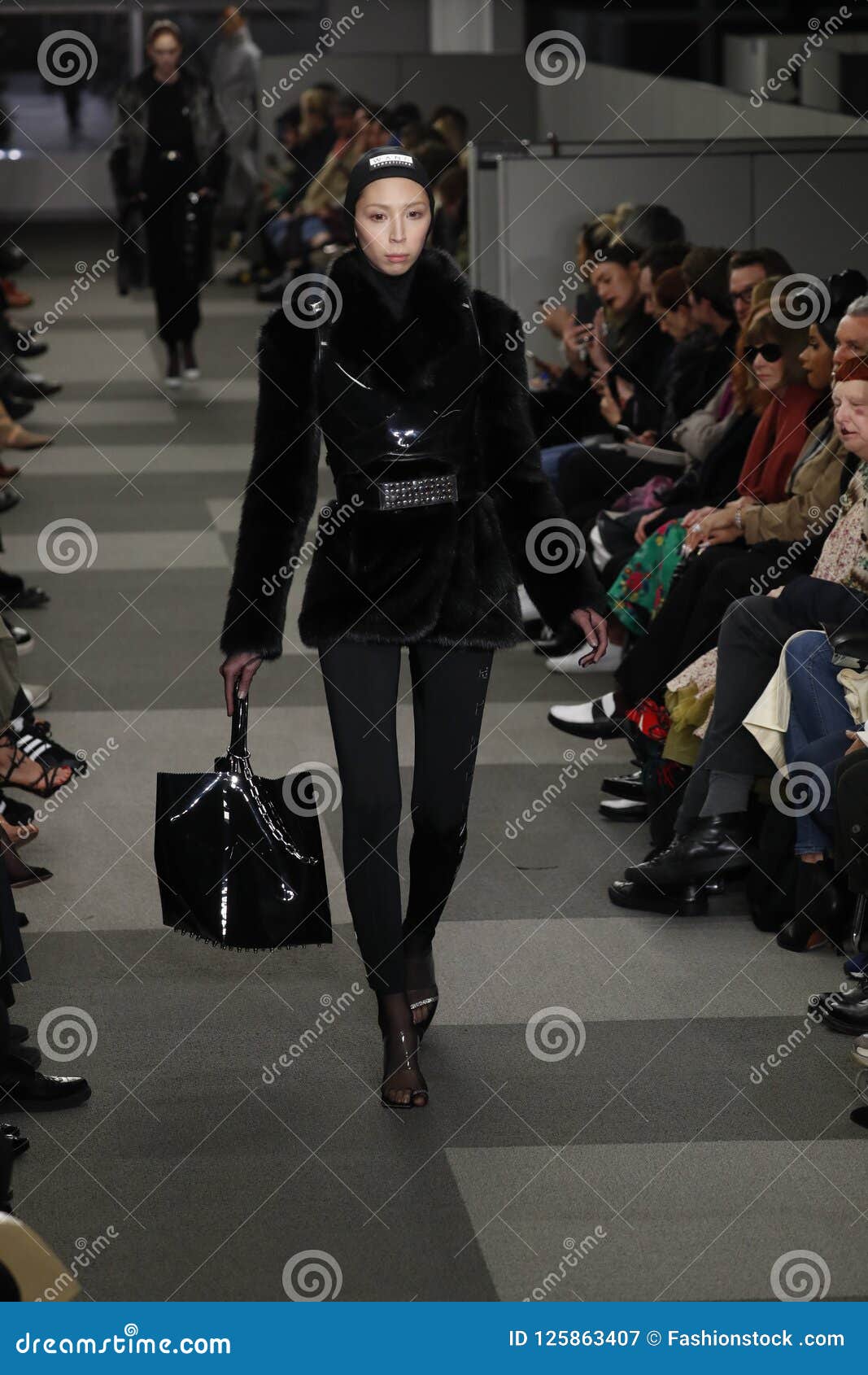 A Model Walks the Runway at Alexander Wang Fashion Show Editorial ...