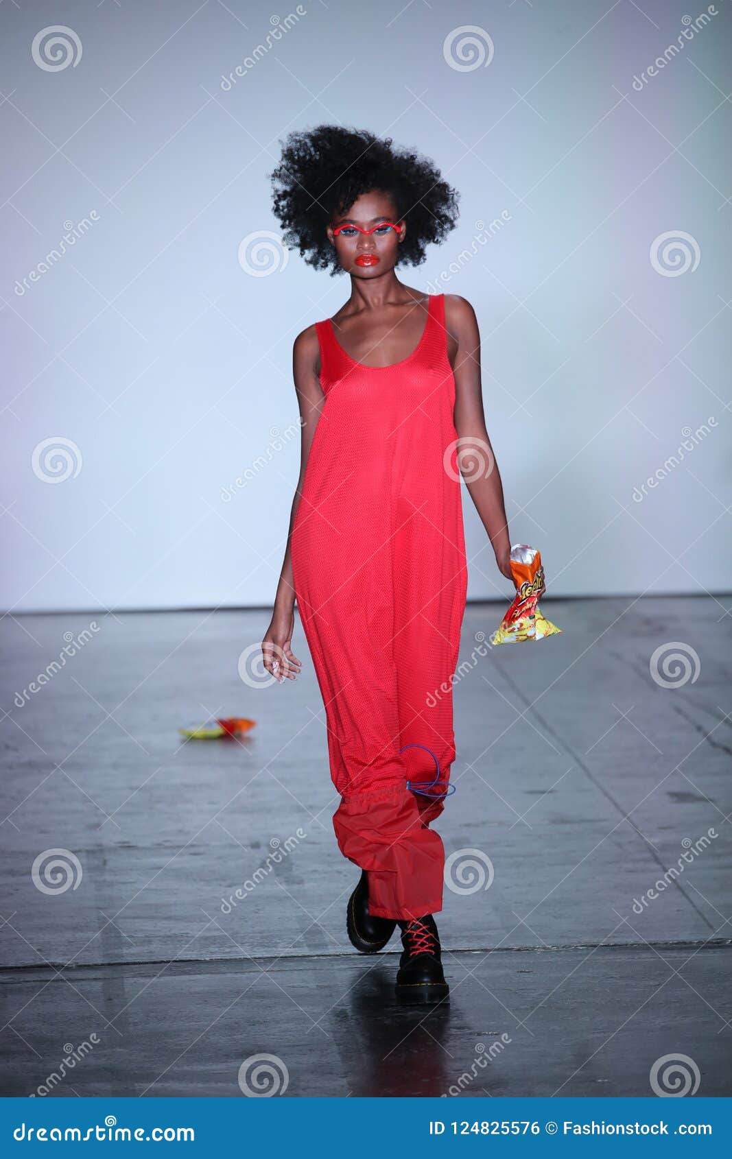 A Model Walks the Runway for Chromat during New York Fashion Week ...