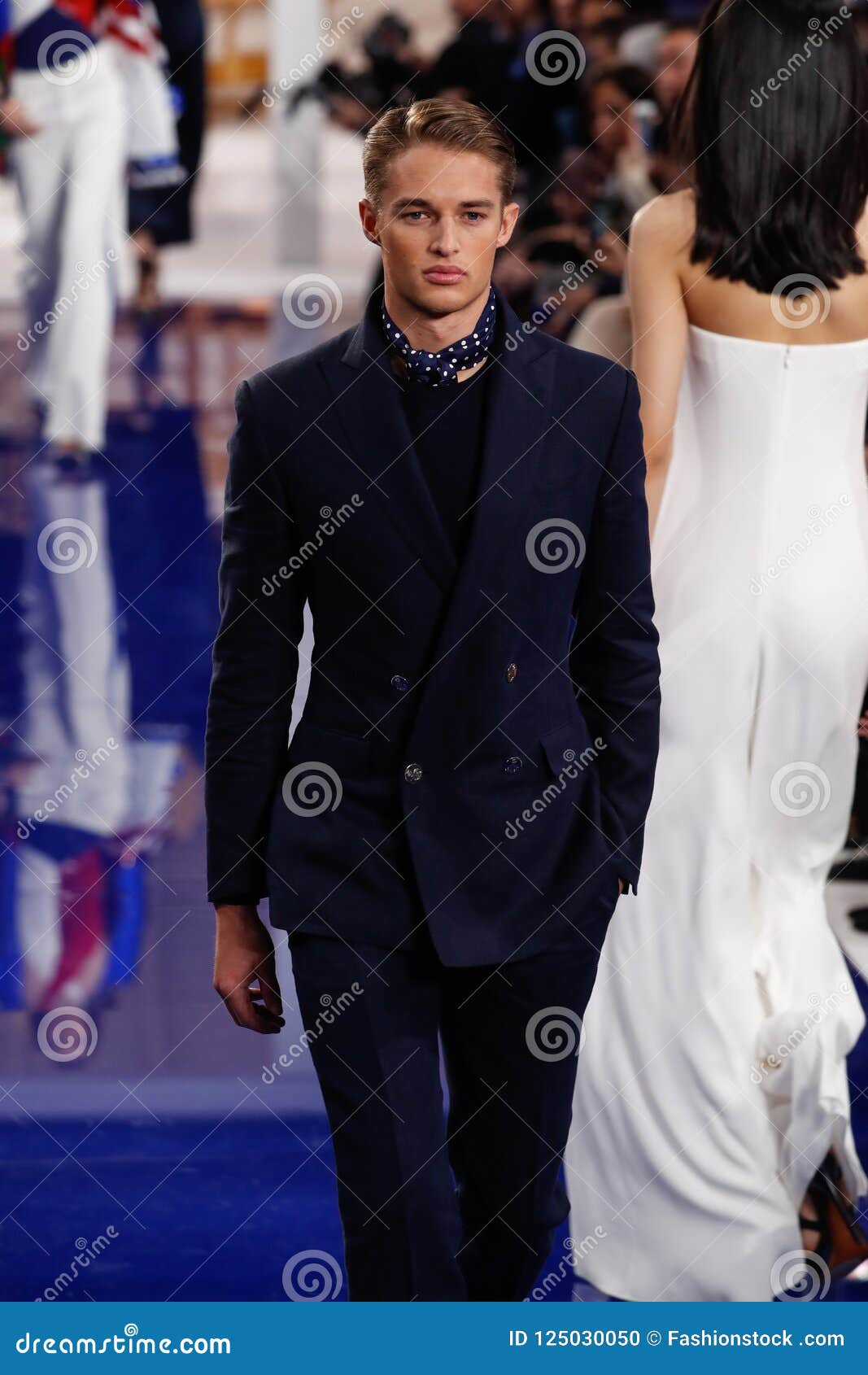 A Model Walks the Runway at Ralph Lauren Spring/Summer 18 Fashion Show ...