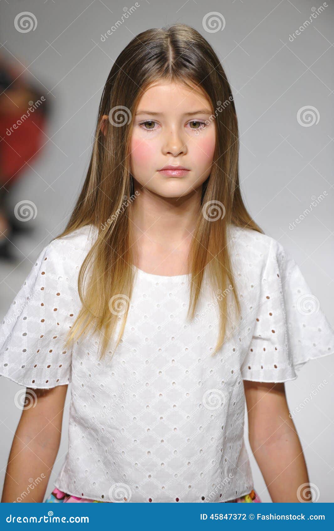 NEW YORK, NY - OCTOBER 19: A Model Walks The Runway During The Aria Children&#39;s Clothing Preview ...